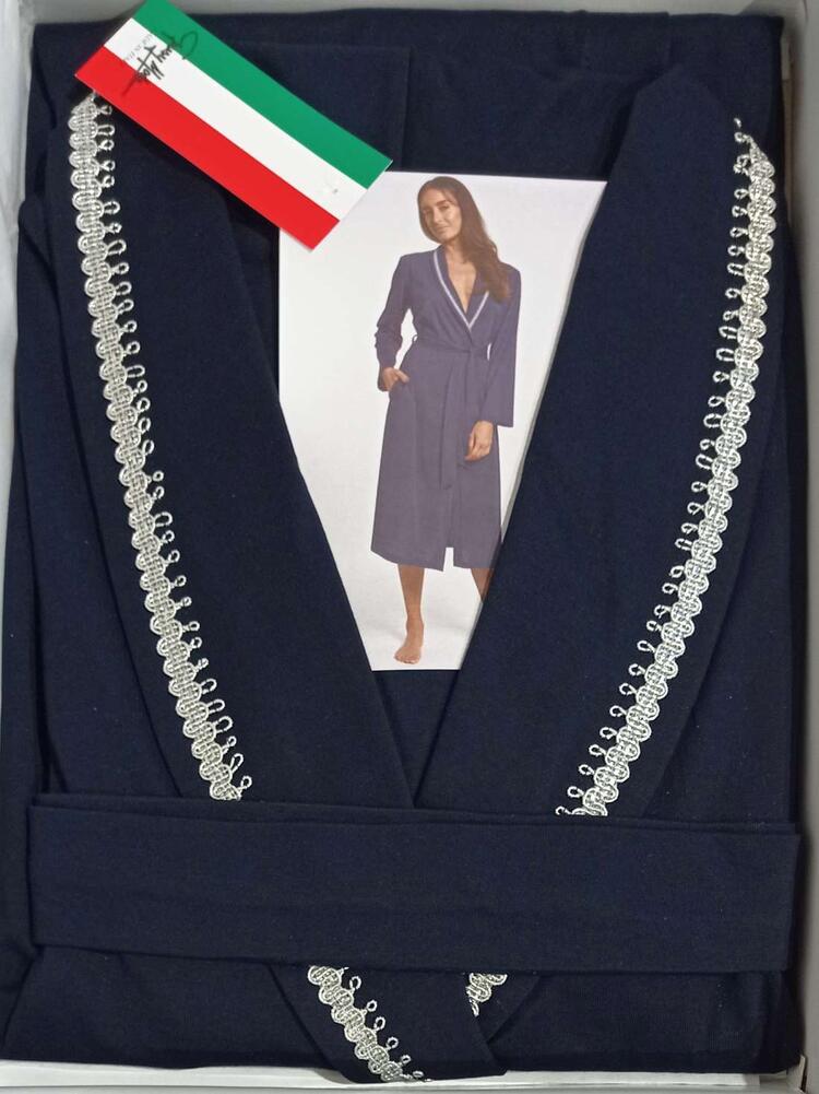 Vestaglia donna in jersey di cotone Giusy Mode Creta GIUSY MODE
