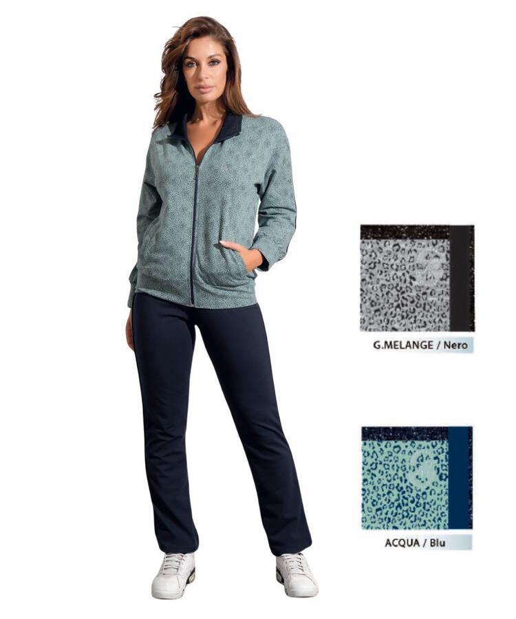 Tuta donna primaverile in cotone garzato Coveri DF5120 Coveri Moving