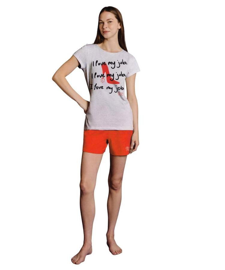 Pigiama donna a manica corta in jersey di cotone Il Diavolo veste Prada DYD0885 IL DIAVOLO VESTE PRADA