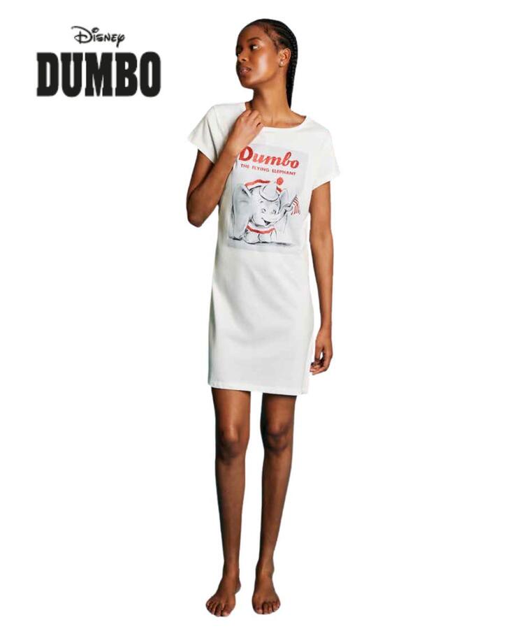 Camicia da notte donna a manica corta in jersey di cotone Disney Dumbo DYD3833 DUMBO