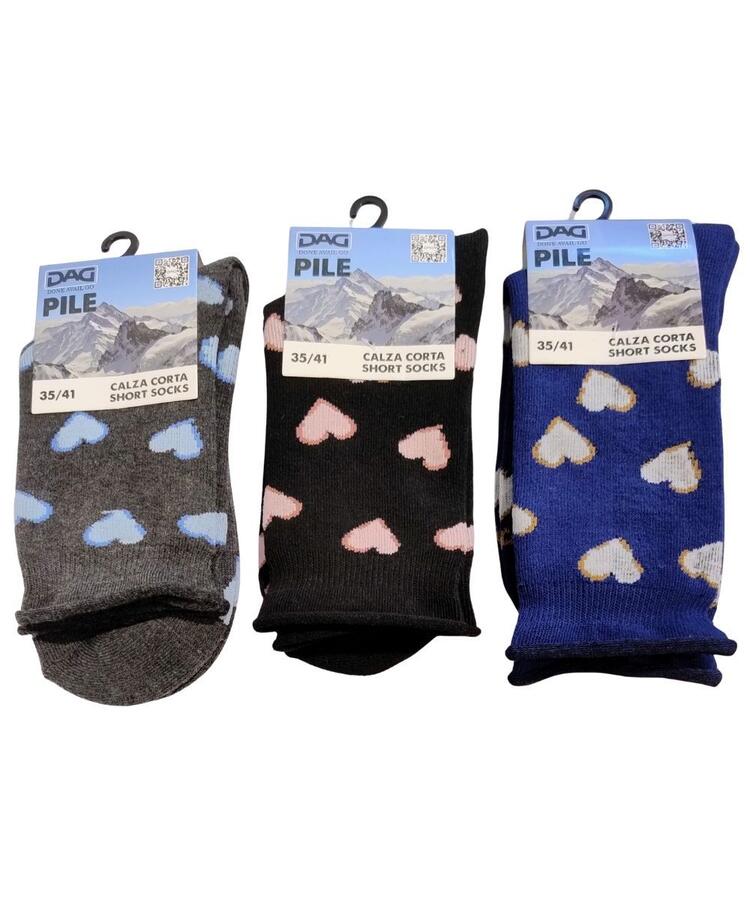Calzino corto donna in caldo PILE Dag 05 (1 PAIO) DAG