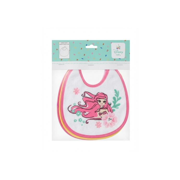 Bavaglino neonata in spugna plastificata 18x18 Disney Princess WD9668 Disney
