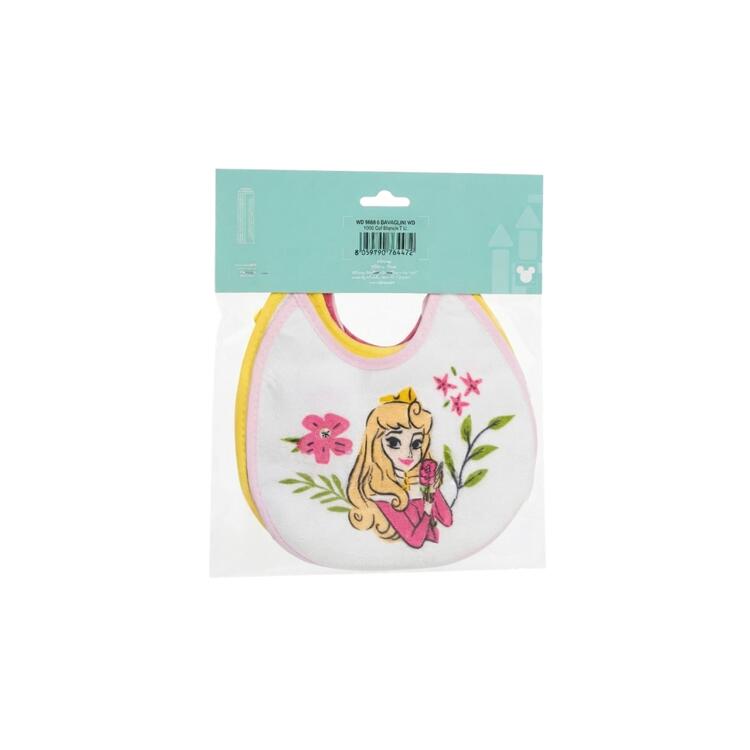Bavaglino neonata in spugna plastificata 18x18 Disney Princess WD9668 Disney