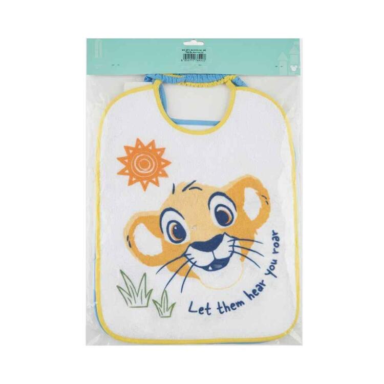 BAVETTA DA BAMBINO IN SPUGNA PLASTIFICATA CON ELASTICO 28x29 ELLEPI WD9671 Disney