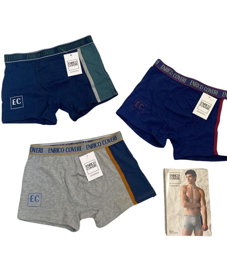 Boxer uomo in cotone elasticizzato Enrico Coveri EB1329 COVERI