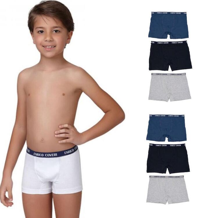 Enrico Coveri EB4000 boy's boxer in stretch cotton COVERI