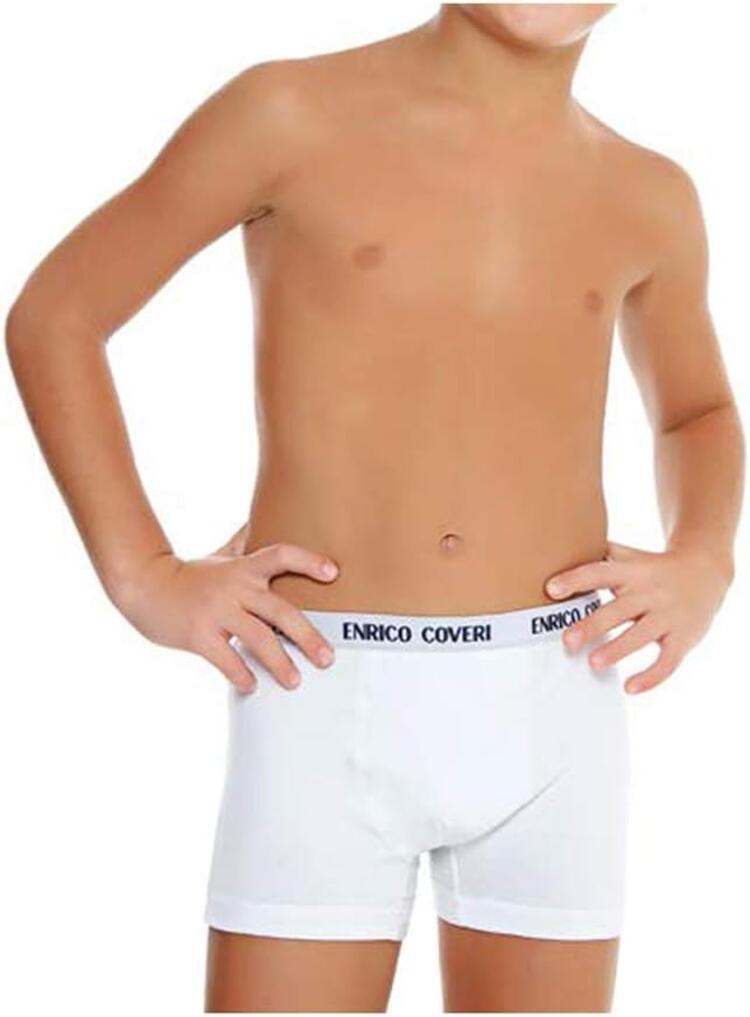 Enrico Coveri EB4000 boy's boxer in stretch cotton COVERI