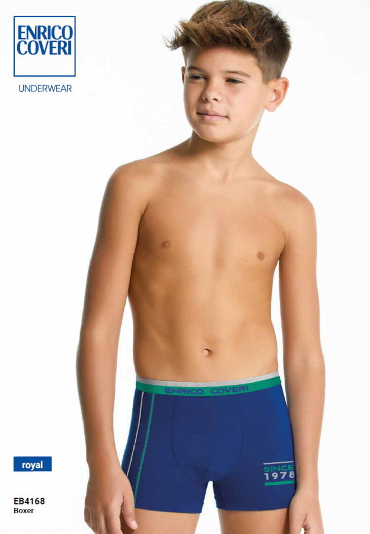 Boxer ragazzo in cotone elasticizzato Enrico Coveri EB4154 COVERI
