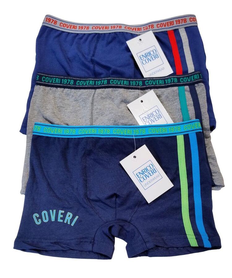 NEXT Ragazzo Confezione Da 3 Boxer Intessuti In 100% Cotone – Colore Blu, Taglia 7 Anni