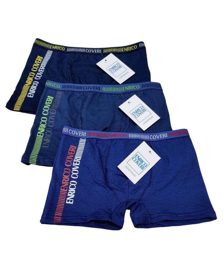 Boxer ragazzo in cotone elasticizzato Enrico Coveri EB4181 COVERI