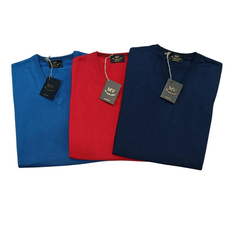MEN'S SPRING V-NECK SWEATER ELE60 MV M-3XL MV