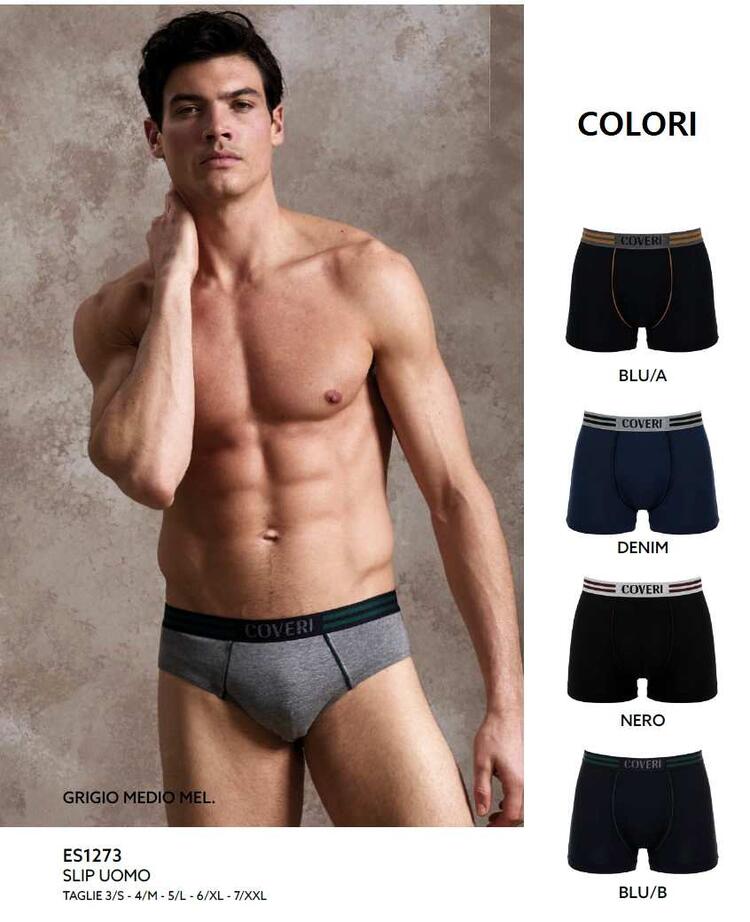 Slip uomo in cotone elasticizzato Enrico Coveri ES1273 COVERI