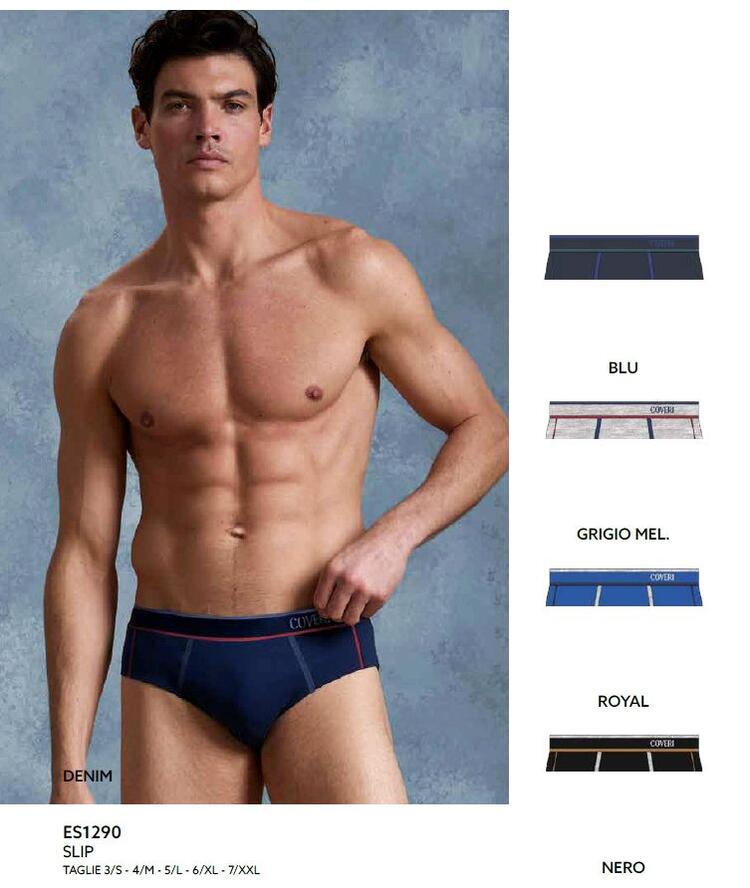 Slip uomo in cotone elasticizzato Enrico Coveri ES1290 COVERI
