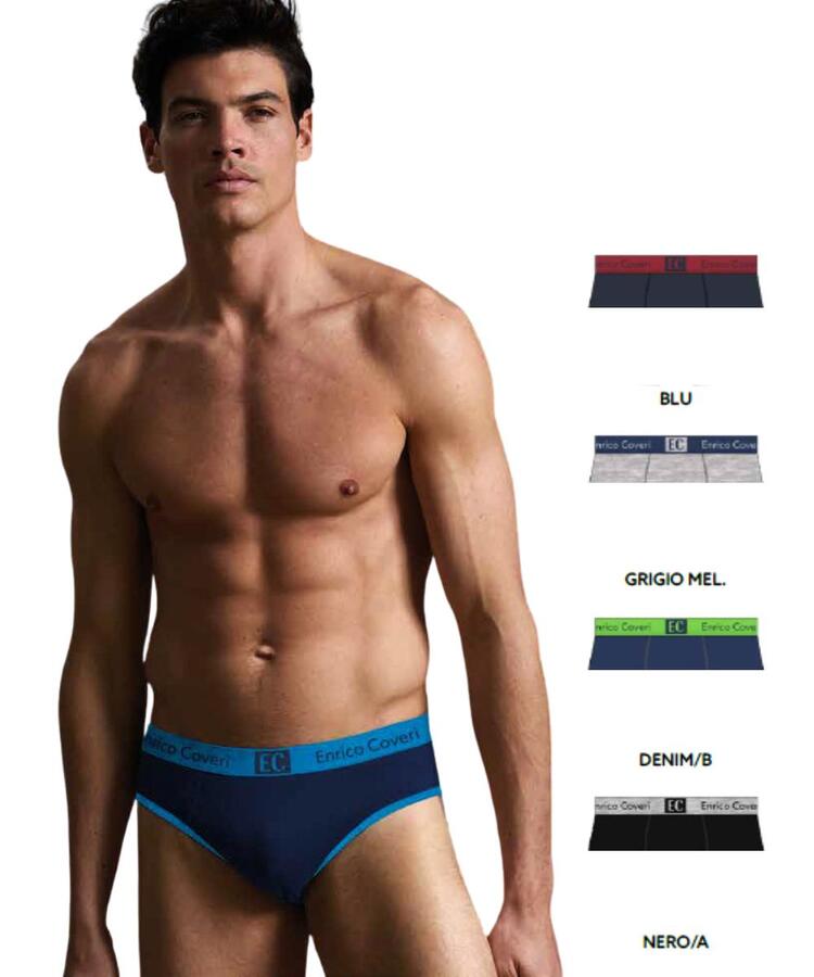 Slip uomo in cotone elasticizzato Enrico Coveri ES1302 COVERI