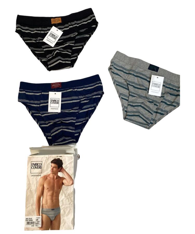 Slip uomo in cotone elasticizzato Enrico Coveri ES1327 COVERI