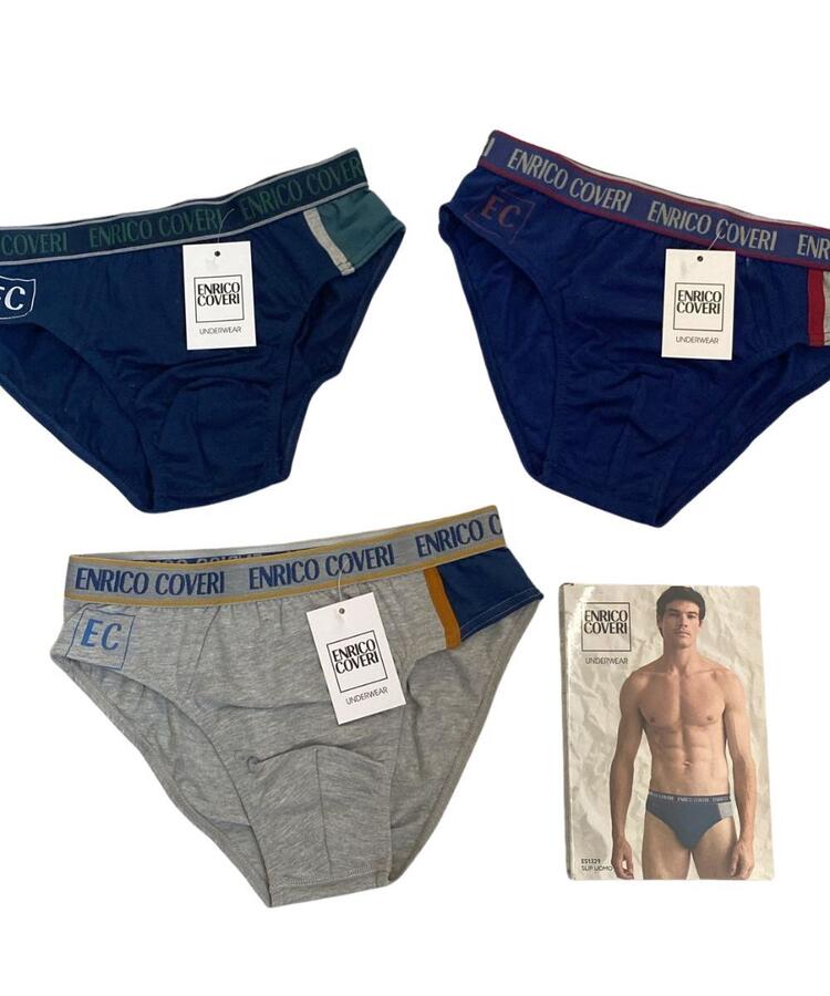 Slip uomo in cotone elasticizzato Enrico Coveri ES1329 COVERI