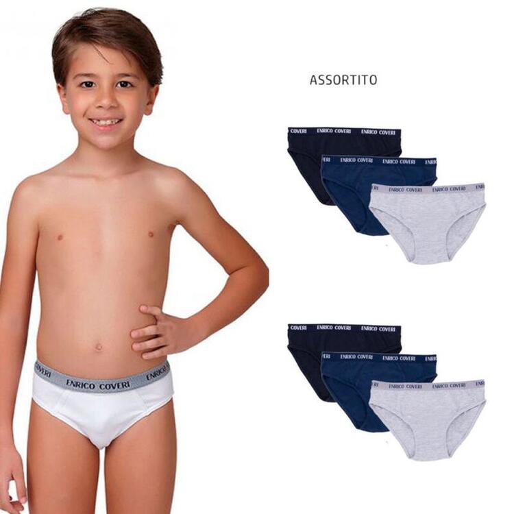 Enrico Coveri ES4000 boys' briefs in stretch cotton COVERI