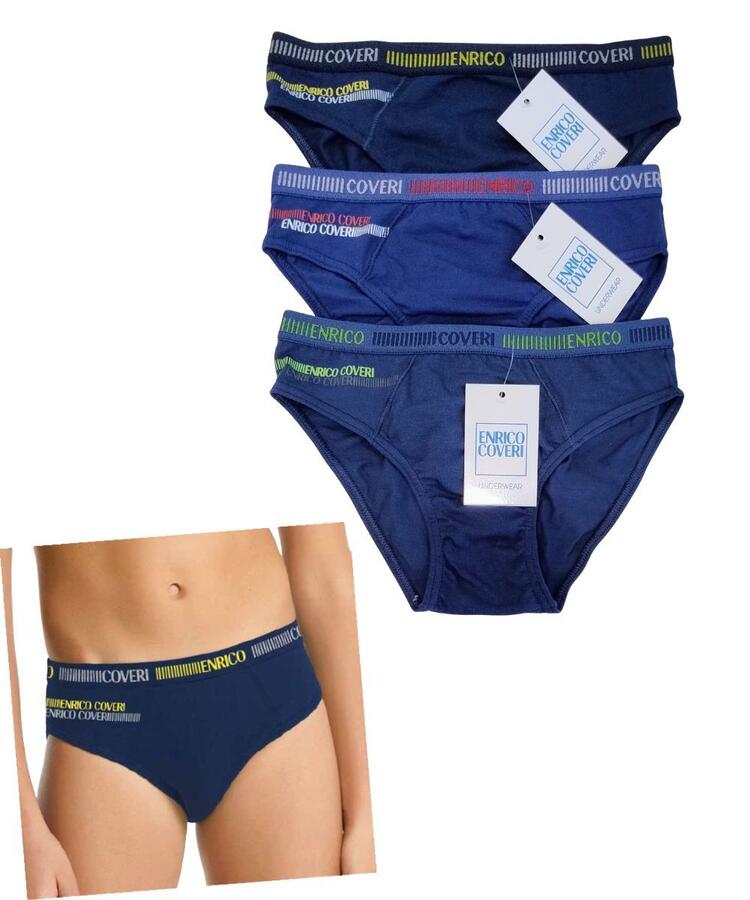 Slip ragazzo in cotone elasticizzato Enrico Coveri ES4181 COVERI
