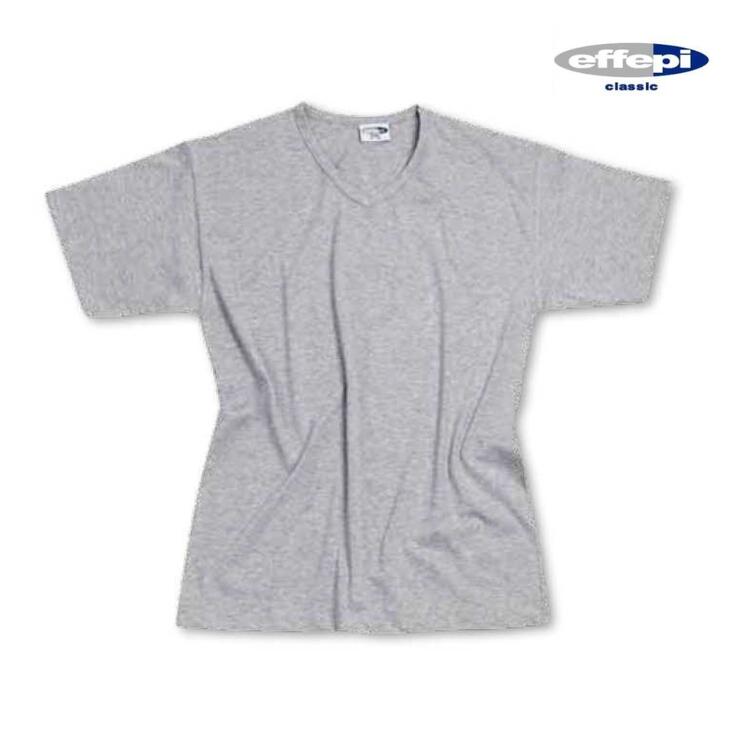 T-shirt unisex in cotone con scavo a V Effepi 864 COLORATO Effepi