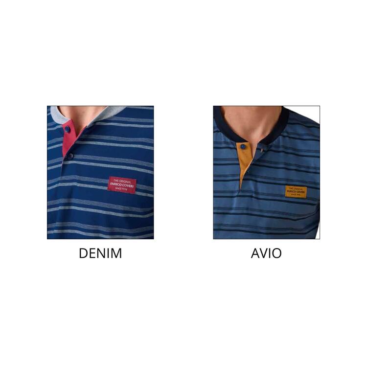 PIGIAMA UOMO SERAFINO IN JERSEY DI COTONE ENRICO COVERI EP1222 COVERI