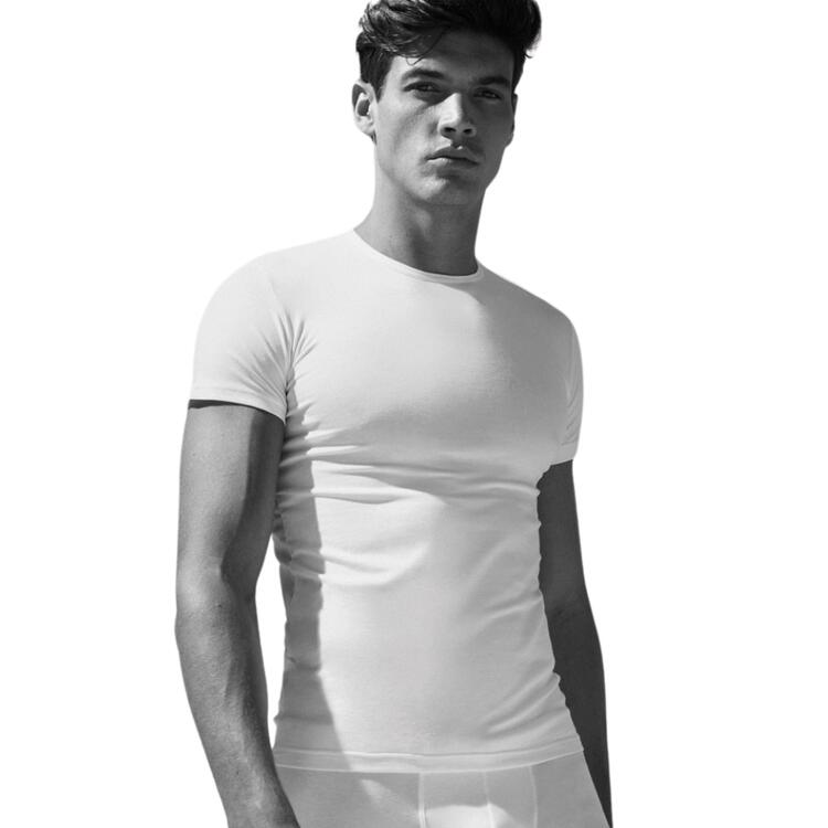 MEN'S CREW NECK T-SHIRT BI-ELASTIC COTTON COVERI ET1000 COVERI