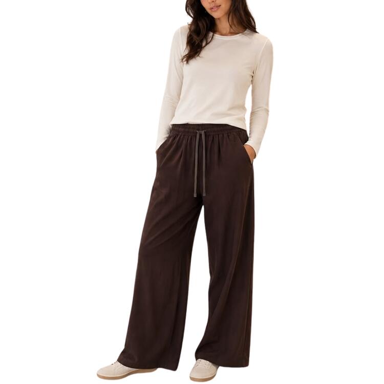 PANTALONE DONNA LARGO CON COULISSE FLORA FL6003 FLORA
