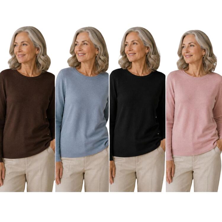 MAGLIONE DONNA A GIROCOLLO FLORA ESSENTIALS 101 FLORA
