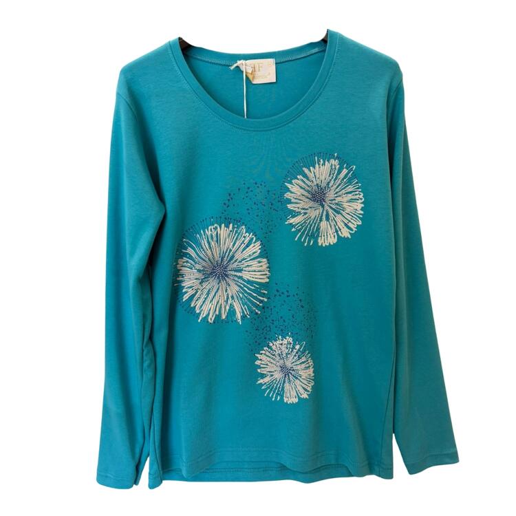 FEDERICA FI2724 SUÉTER DE MANGA LARGA CON CUELLO REDONDO PARA MUJER Federica