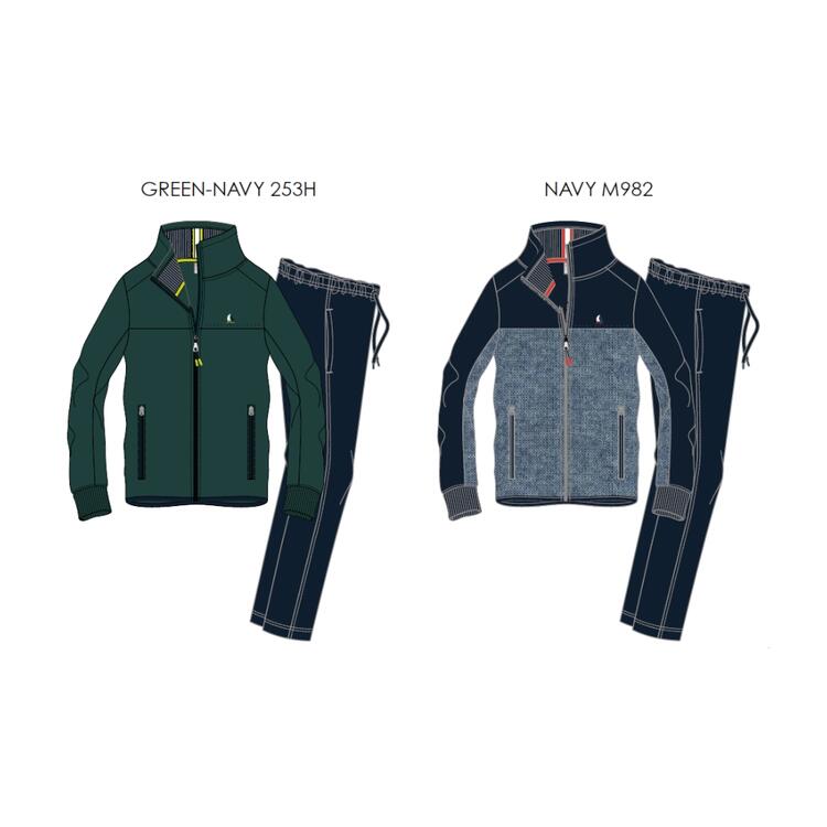 FRATELLI CAMPAGNOLO 77582 MEN'S BRUSHED COTTON ZIP-UP TRACKSUIT Fratelli Campagnolo