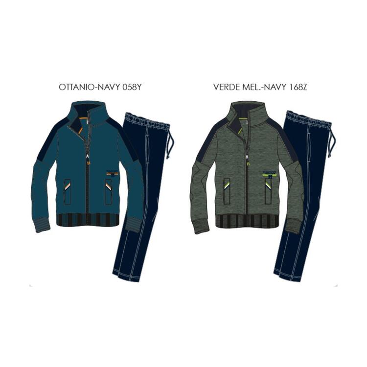 Tuta uomo fullzip in felpa F.lli Campagnolo 8q77597 Fratelli Campagnolo