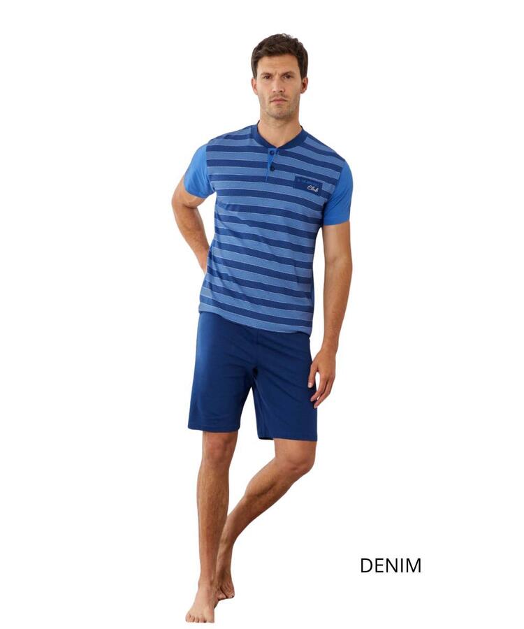 Il Granchio GP1156 Men's Short Cotton Jersey Pajamas Il Granchio