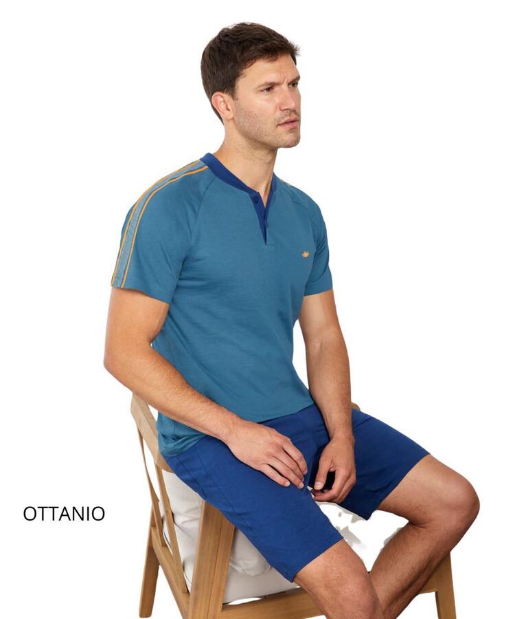 Pigiama uomo corto in jersey di cotone Il Granchio GP1157 Il Granchio