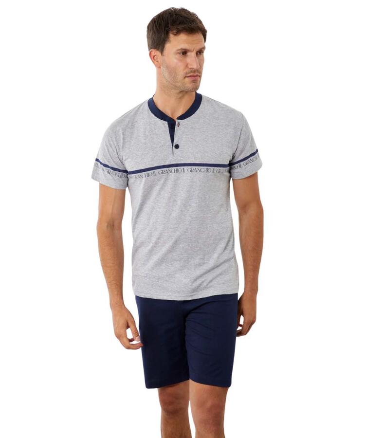 Pigiama uomo corto in jersey di cotone Il Granchio GP1160 Il Granchio