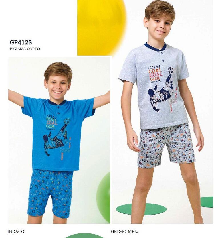 Il Granchietto GP4123 Short Cotton Jersey Children's Pyjamas IL GRANCHIETTO