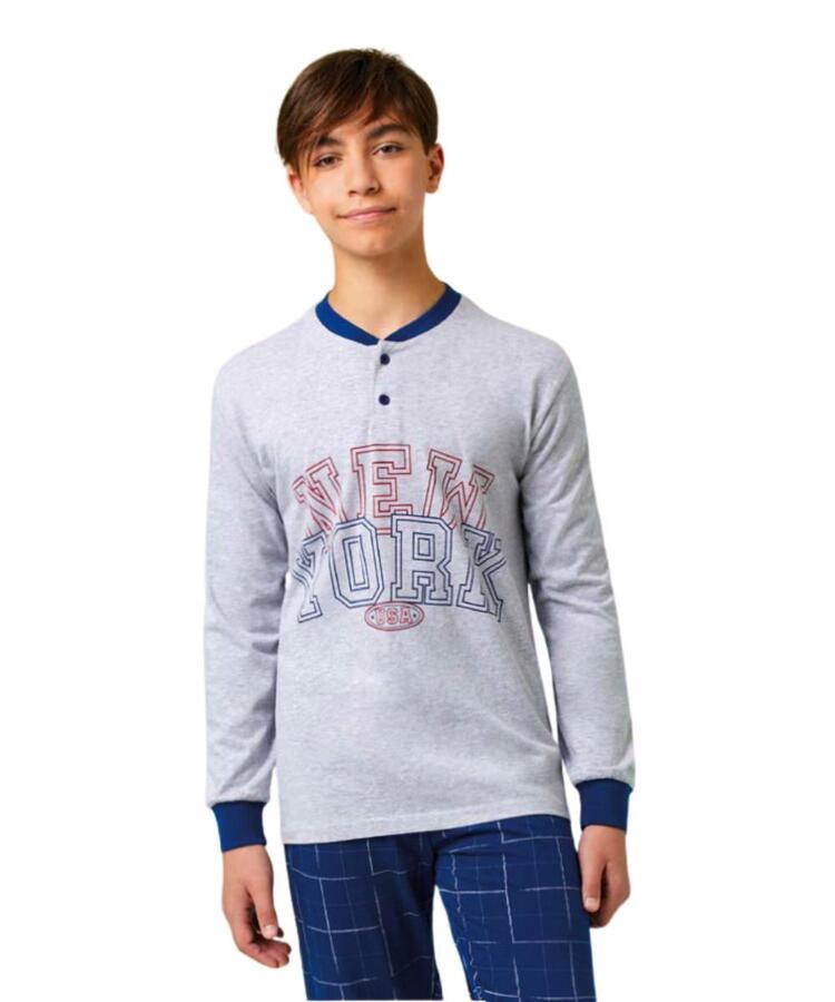 Pigiama da ragazzo in jersey di cotone Il Granchietto GP4152 Il Granchio