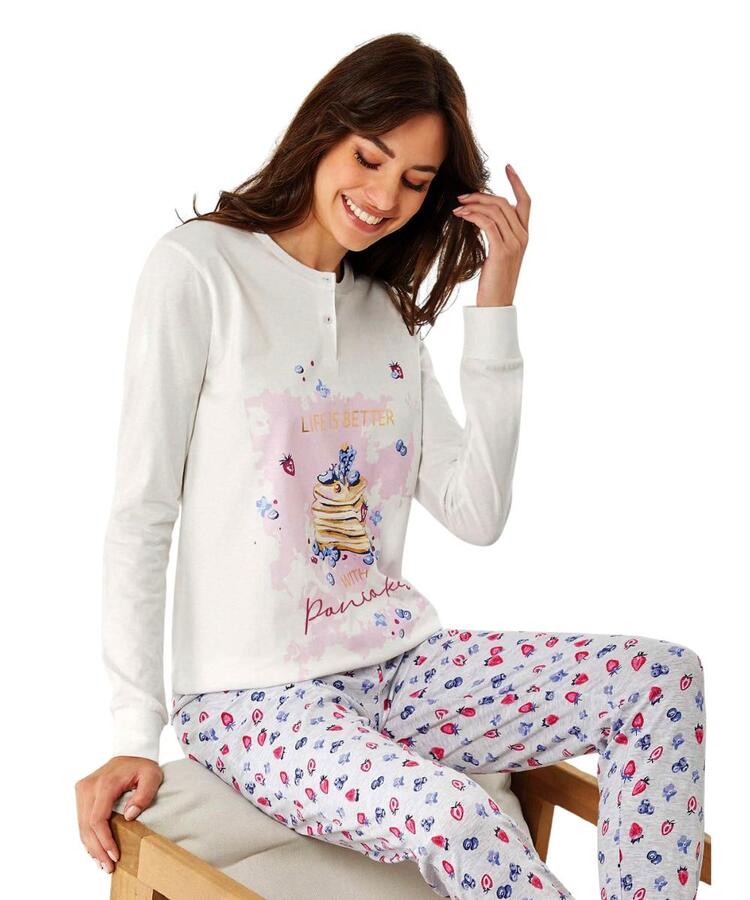 Pigiama donna in jersey di cotone Il Granchio Lady GP5119 Il Granchio