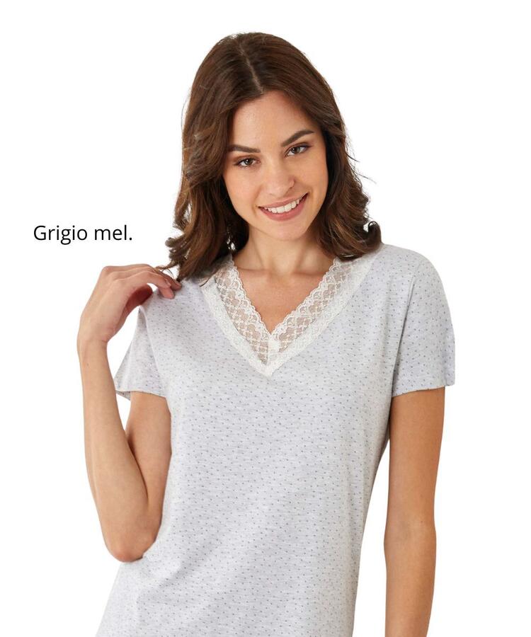 Pigiama donna a manica corta in jersey di cotone Il Granchio Lady GP5129 Il Granchio