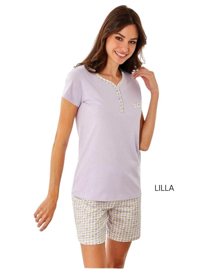 Pigiama donna a manica corta in jersey di cotone Il Granchio Lady GP5132 Il Granchio
