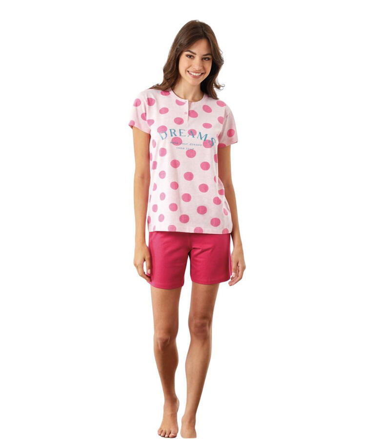 Pigiama donna a manica corta in jersey di cotone Il Granchio Lady GP5133 Il Granchio