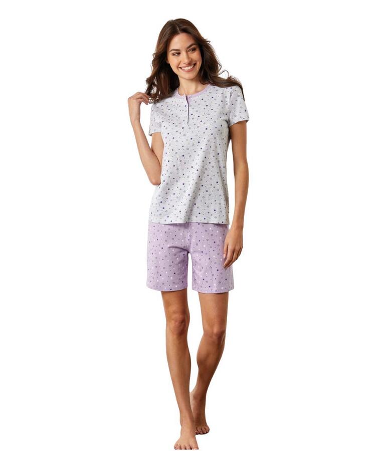 Pigiama donna a manica corta in jersey di cotone Il Granchio Lady GP5135 Il Granchio