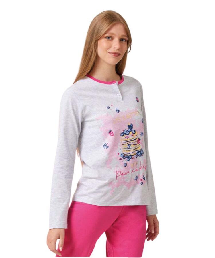 Pigiama da ragazza in jersey di cotone Il Granchietto GP7133 Il Granchio