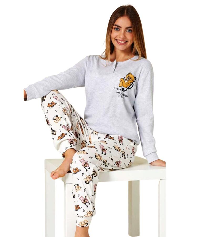 Pigiama da ragazza in CALDO cotone Il Granchietto GP7142 IL GRANCHIETTO