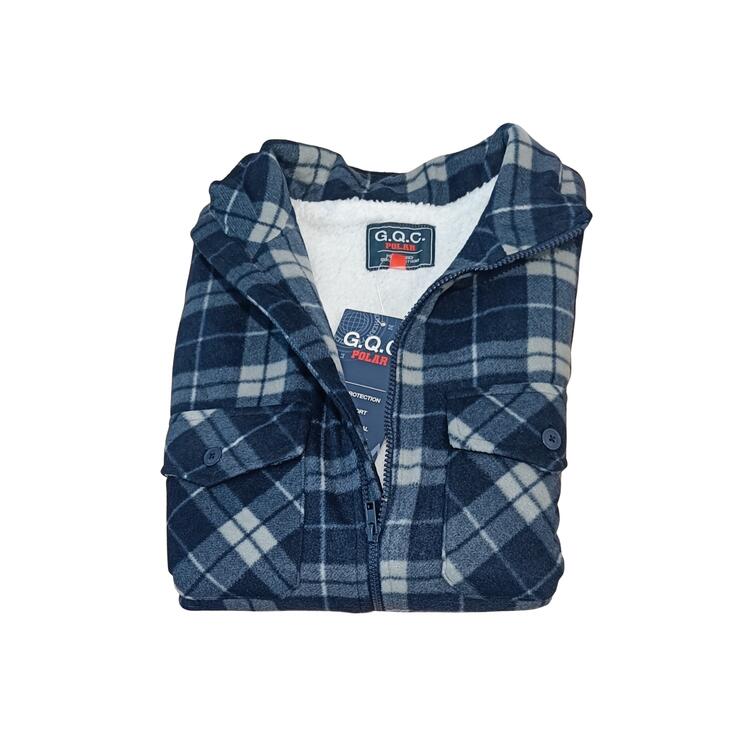 GIACCA SCOZZESE DA UOMO IN PILE IMBOTTITA GQC 01025 INSTYLE
