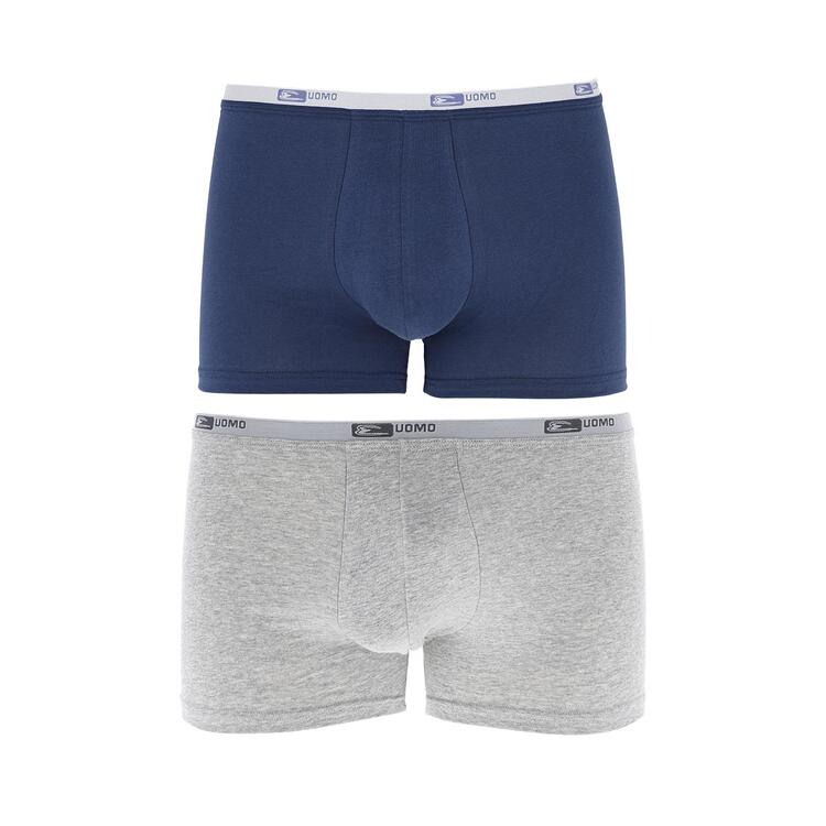 MEN'S LOW ELASTIC BOXER COTTON GU017 - 2 PAIRS Cotonella