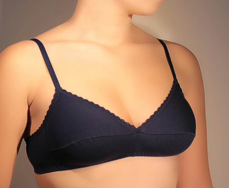 Bra Women's Gios 145 without Underwire Stretch B Cup Cotton