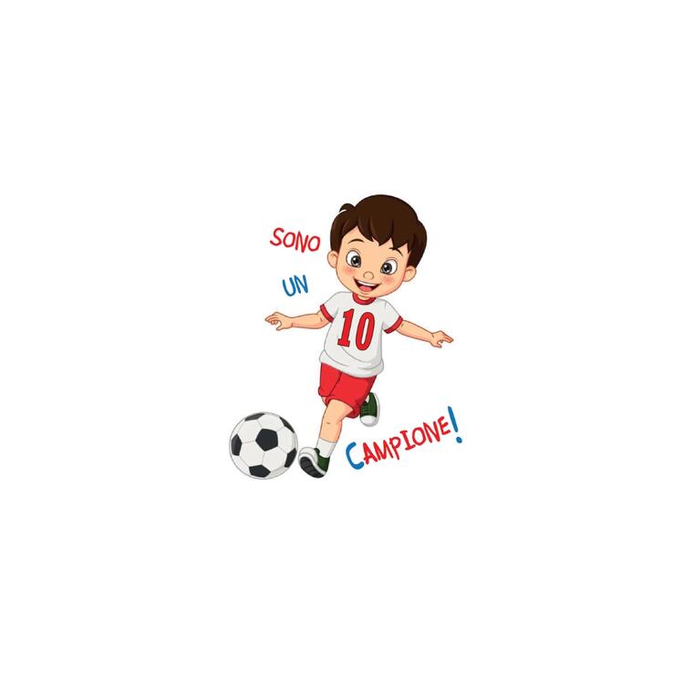 GREMBIULE ASILO BAMBINO ANDY&GIò 90272 RICAMO CALCIATORE Andy&Gio