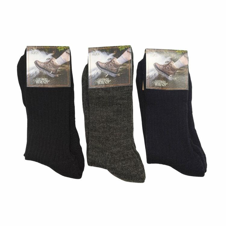 Calza corta rocciatore in misto lana Goffredo Berenzi 3009 Roccia (TRI-PACK) GOFFREDO BERENZI
