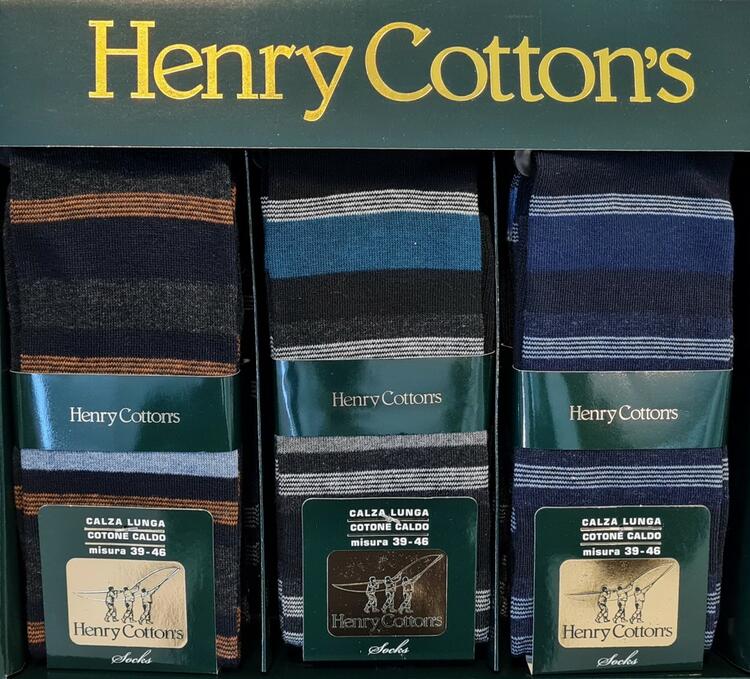 CALZA LUNGA UOMO IN COTONE CALDO ELASTICIZZATO HENRY COTTON'S HC315 HENRY COTTON'S