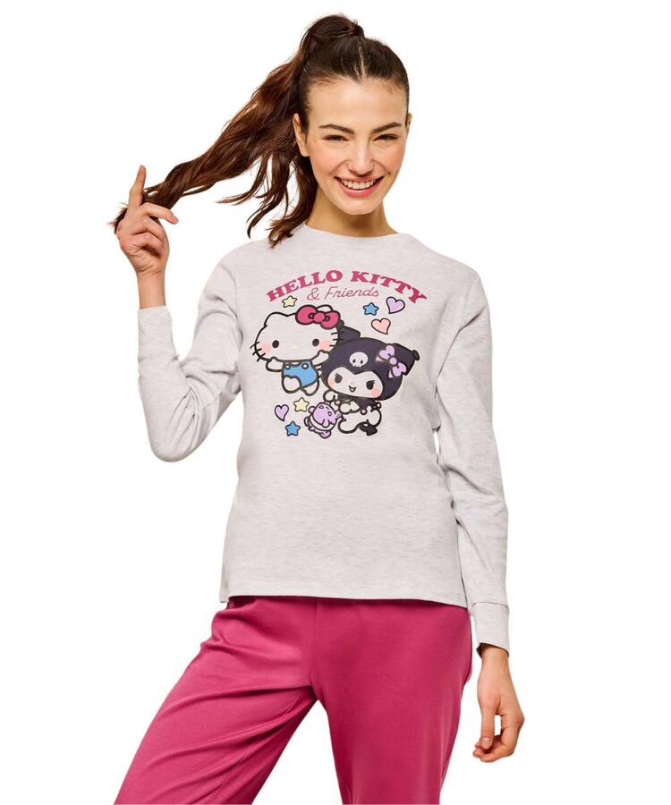 Pigiama donna in jersey di cotone caldo Hello Kitty Sabor HKD0899 HELLO KITTY