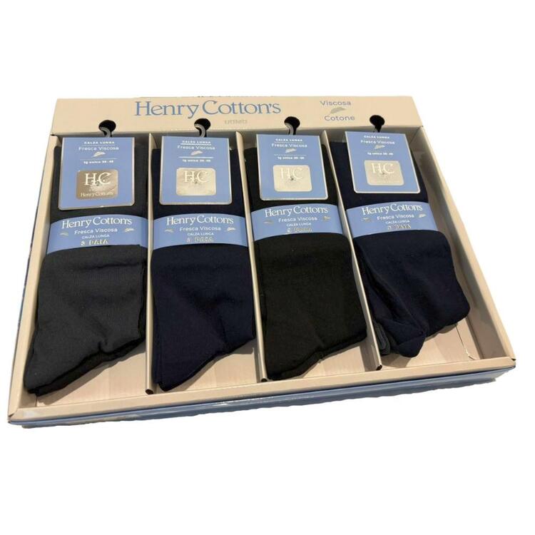 Calzettone LUNGO uomo in viscosa elasticizzata Henry Cotton's HV203 (3 PAIA) HENRY COTTON'S